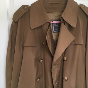 Vintage Christian Dior Monsieur trench coat sz 44L